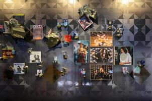 Venice, Italy - Sept 6, 2022. 59th Venice Art Biennale in Venice. Dreams have no titles by Zineb Sedira s film installation takes you back to the cinema of the 1960s and 1970s in French pavilion photo