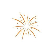 Firework vector template illustration