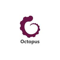 Octopus. Logo. Vector illustration