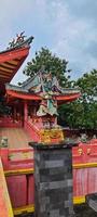 Semarang, Indonesia on July 2022. Statue of Monk and emperor in the Sam Poo Kong Temple area of Semarang. photo