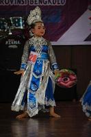 Jakarta, Indonesia in November 2022. Young children ranging from kindergarten to elementary school are taking part in the National Archipelago dance competition. photo