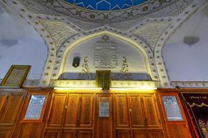 Samarkand, Uzbekistan - July 10, 2019 -  Gumbaz Synagogue, a working 19th-century synagogue, built in 1891 for Samarkand's Jewish community. photo