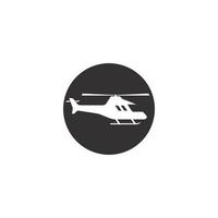 helicóptero logo vector icono ilustración