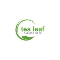 tea leaf logo vector icon illustration