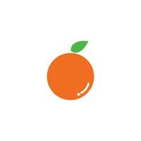 Orange template logo design. Vector