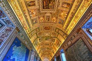 Gallery ceiling at the Vatican Museum in the Vatican City, Rome, Italy photo