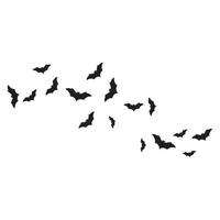 Set of bats background vector illustration