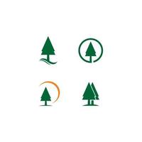 Pine logo template vector icon illustration