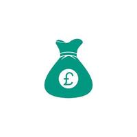 Sign of pound sterling vector icon illustration