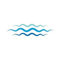 Water Wave Logo Template. vector Icon illustration