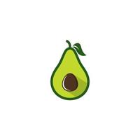 Avocado fruit logo vector icon template