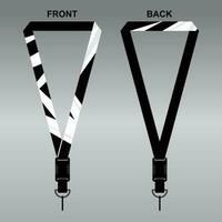 Lanyard Template Design For Company Purposes And More vector