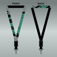 Lanyard Template Design For Company Purposes And More vector