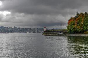 Brockton Point Lighthouse located at Stanley Park Vancouver British Columbia Canada photo