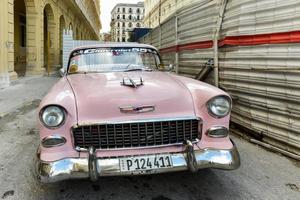 Havana, Cuba - January 8, 2017 -  Classic Chevrolet in Old Havana, Cuba. photo