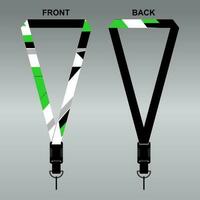 Lanyard Template Design For Company Purposes And More vector