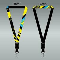 Lanyard Template Design For Company Purposes And More vector