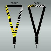 Lanyard Template Design For Company Purposes And More vector