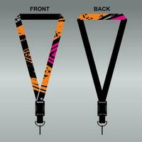 Lanyard Template Design For Company Purposes And More vector