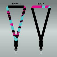 Lanyard Template Design For Company Purposes And More vector