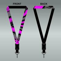 Lanyard Template Design For Company Purposes And More vector