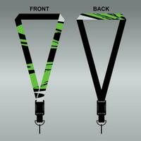 Lanyard Template Design For Company Purposes And More vector