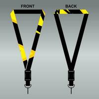 Lanyard Template Design For Company Purposes And More vector