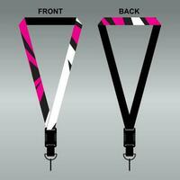 Lanyard Template Design For Company Purposes And More vector