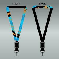 Lanyard Template Design For Company Purposes And More vector