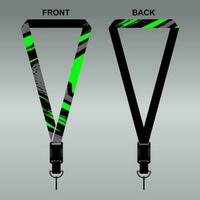 Lanyard Template Design For Company Purposes And More vector