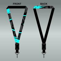 Lanyard Template Design For Company Purposes And More vector