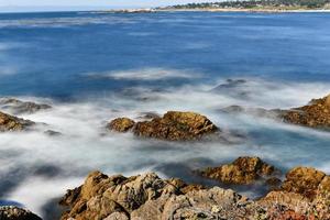 Beautiful view of Pebble Beach and the California coastline along 17 mile drive. photo