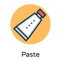 conceptos de pasta de dientes de moda vector