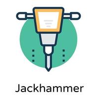 Trendy Jackhammer Concepts vector