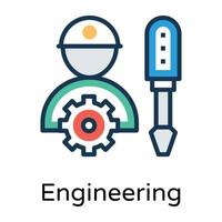 Trendy Engineering Concepts vector