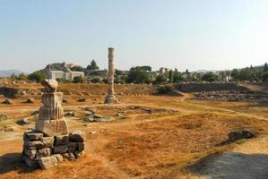 Temple of Artemis ruins. It is one of the seven wonder of ancient world. Located in Selcuk, Turkey. photo