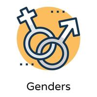 Trendy Genders Concepts vector