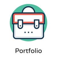 Trendy Portfolio Bag vector