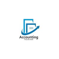 Ilustración de vector de plantilla de logotipo financiero y contabilidad empresarial