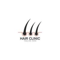 hair treatment dermatology logo template icon vector illustration