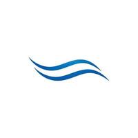 Water Wave Logo Template. vector Icon illustration