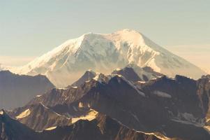 Aerial view of glaciers in Denali National Park, Alaska photo