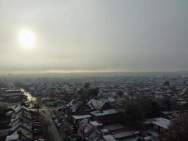 Beautiful Aerial View of Luton Town of England photo