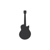 Guitar logo template vector icon illustration