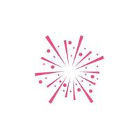 Firework vector template illustration