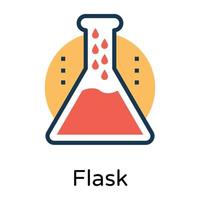 Trendy Flask Concepts vector