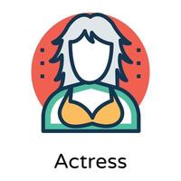 Trendy Actress Concepts vector