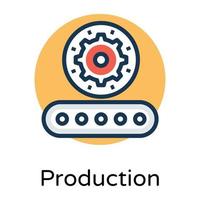 Trendy Production Line vector