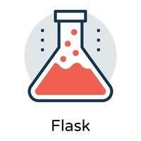 Trendy Flask Concepts vector