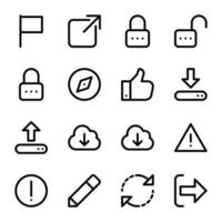 Pack of Web and UI Vector Icons